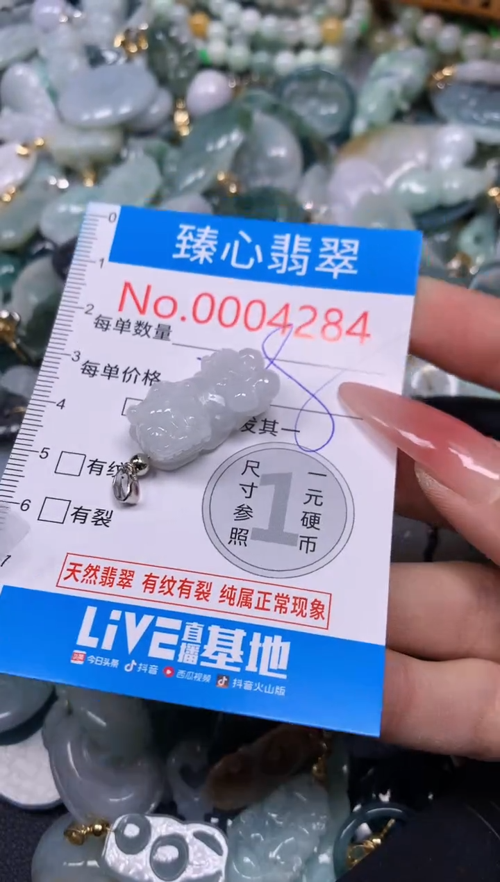 【闪购商品】翡翠颈饰未镶嵌含绳0004284