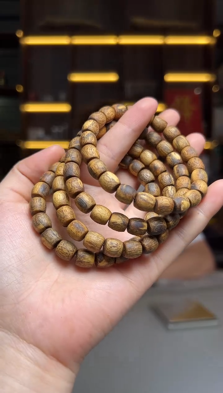 沉香碎屑沉香789号海南虎斑08鼓珠单圈配碎屑香粉多样性发一6