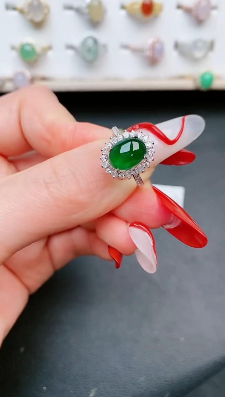 【闪购商品】翡翠戒指银S925镶嵌.....