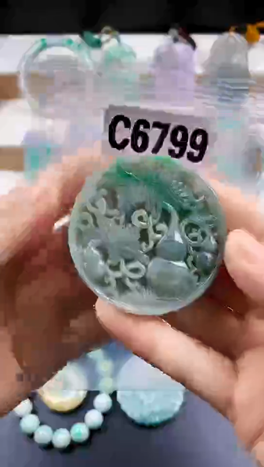颈饰未镶嵌翡翠天然翡翠吊坠挂件