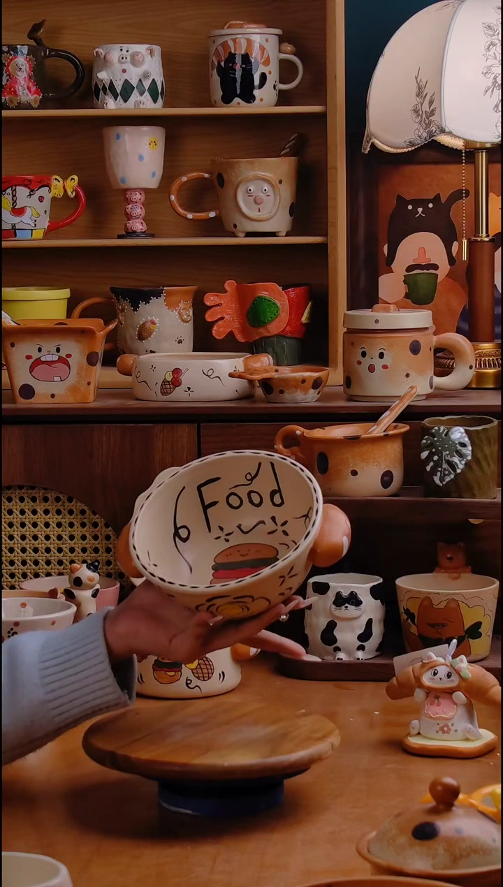 摆件陶景德镇原创手工陶瓷