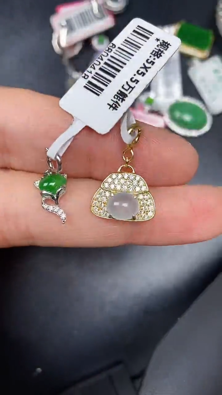 银S925镶嵌戒指翡翠3500