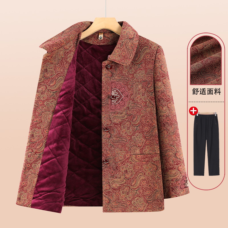 妈妈装坎肩老人衣服太太新款中老年人马甲女奶奶春秋背心外套薄款