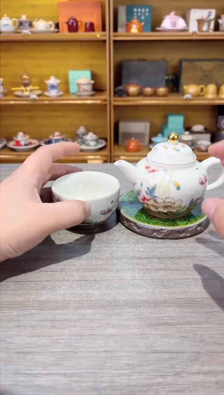 【闪购商品】瓷里虞美人单壶加一杯