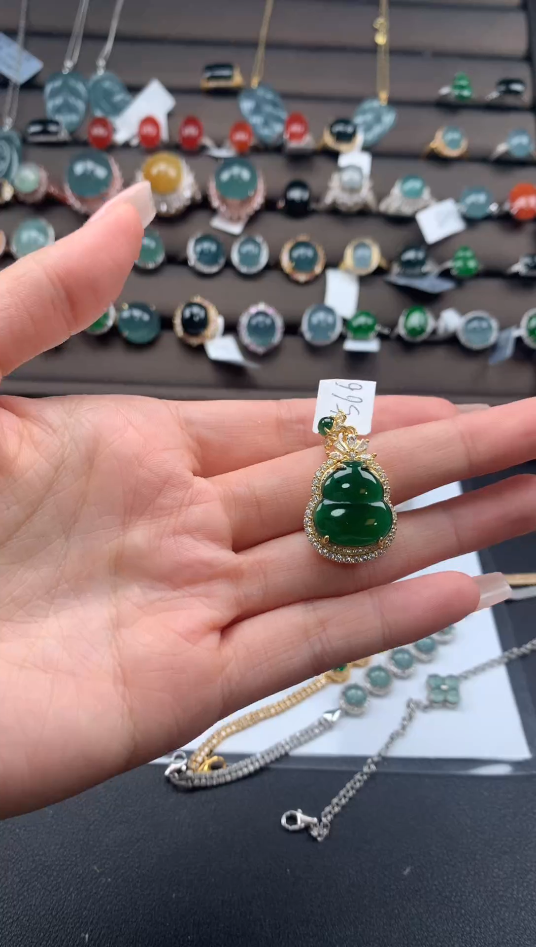 【闪购商品】翡翠戒指银S925镶嵌3213213213