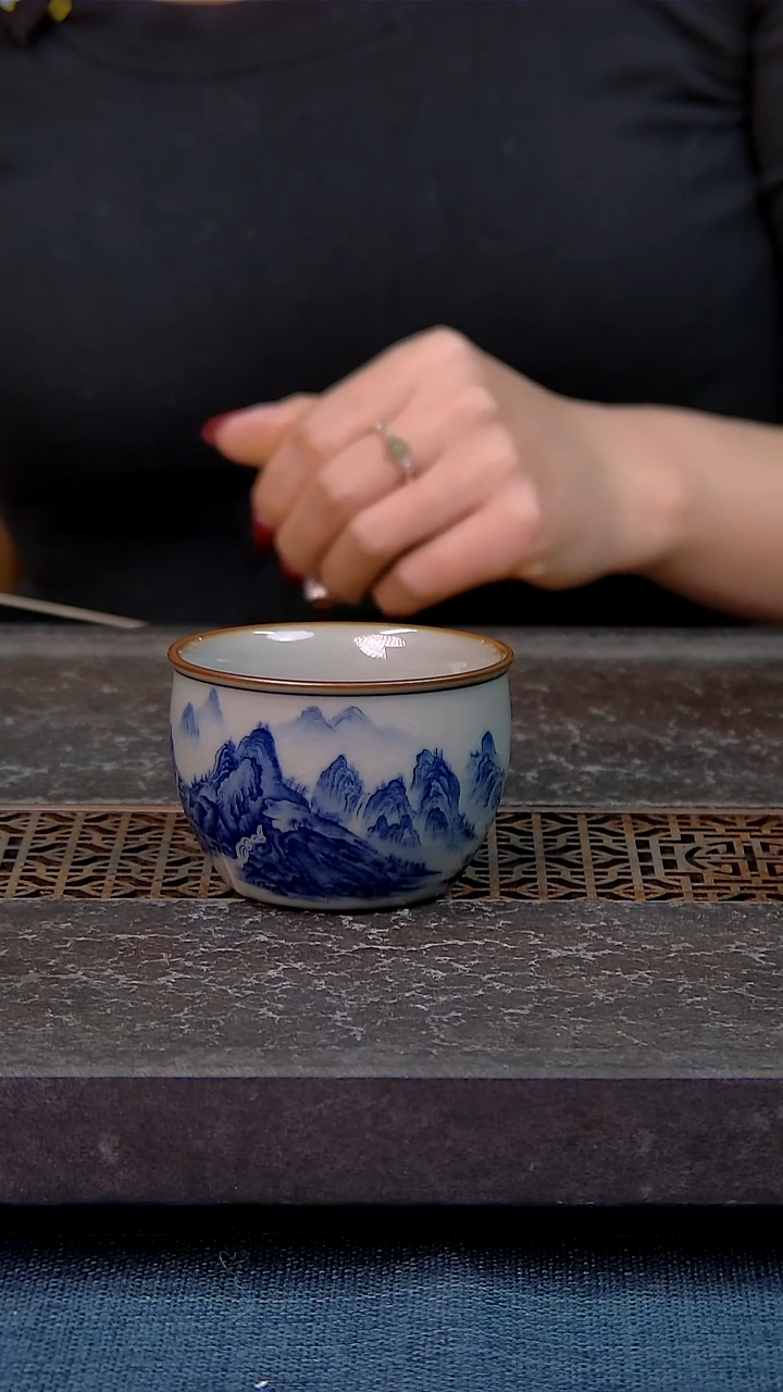 植****油简装家用款1件套 老陶泥开片纹陶瓷茶具