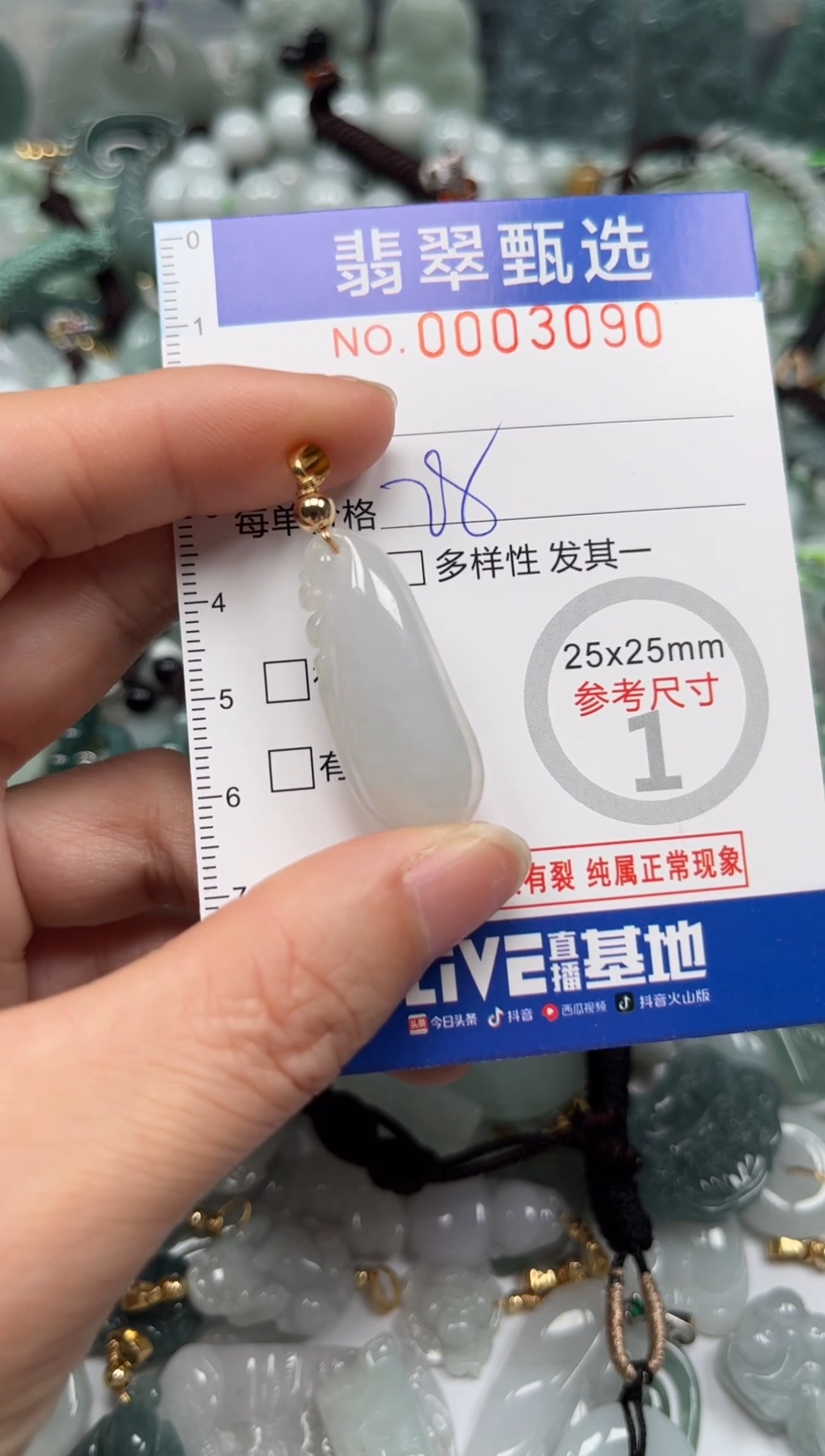 【闪购商品】翡翠颈饰未镶嵌00..3090