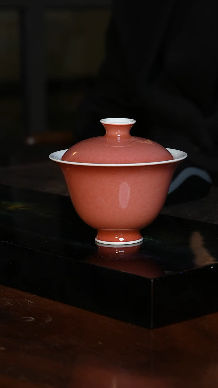 【闪购商品】南山雪豇豆红岩茶盖碗