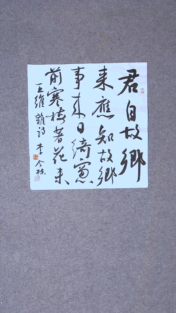 书法李今栋 广东49*45尺寸