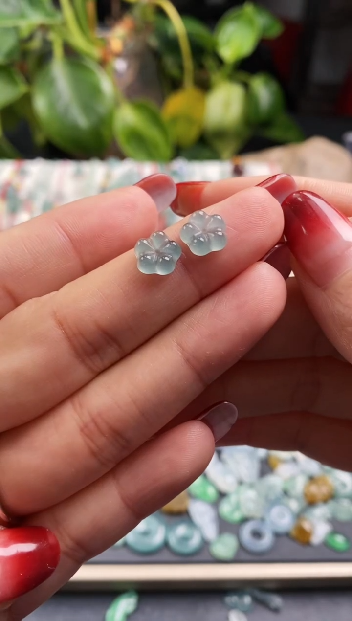 【闪购商品】翡翠裸石翡翠小花