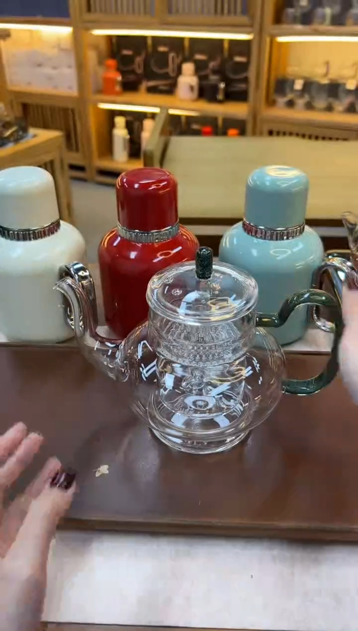 【闪购商品】禾器 炫彩大宫灯壶黑金（有划痕）