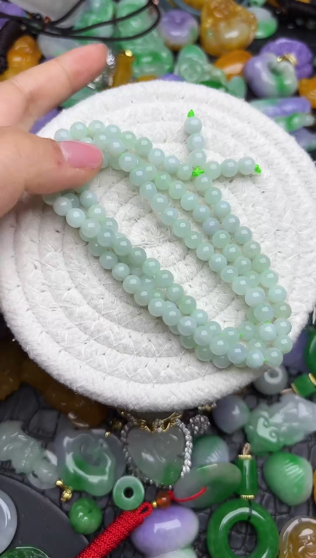 颈饰未镶嵌翡翠缅甸翡翠吊坠