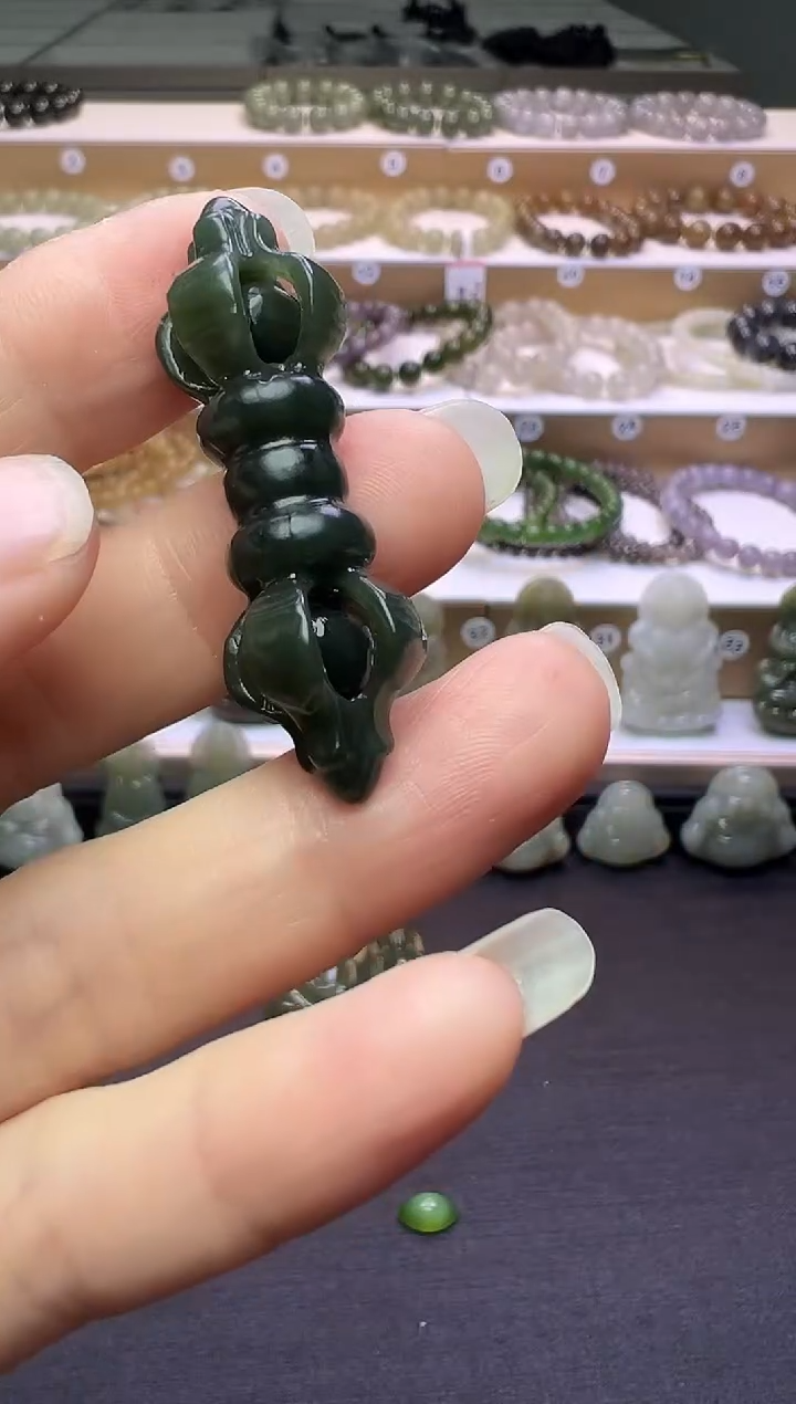 颈饰未镶嵌和田玉150号链接约卡45*13