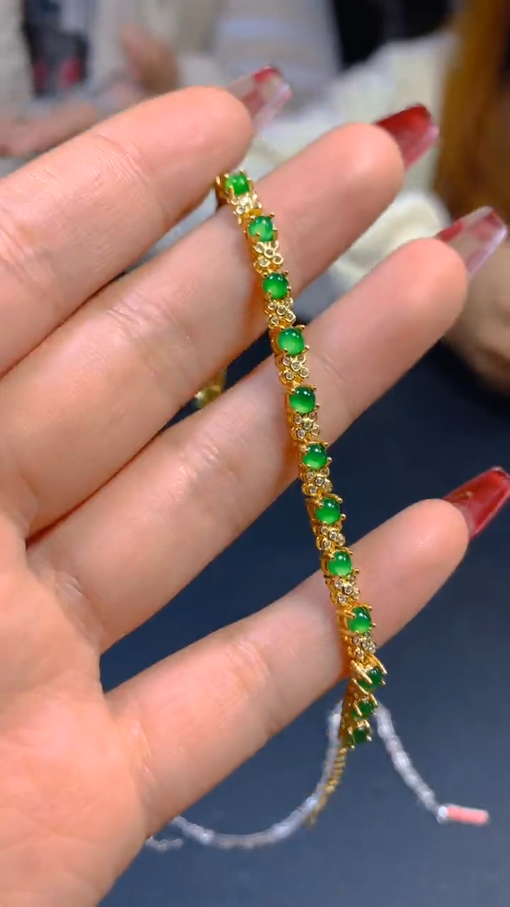 【闪购商品】翡翠手链未镶嵌0447817947多样性发一