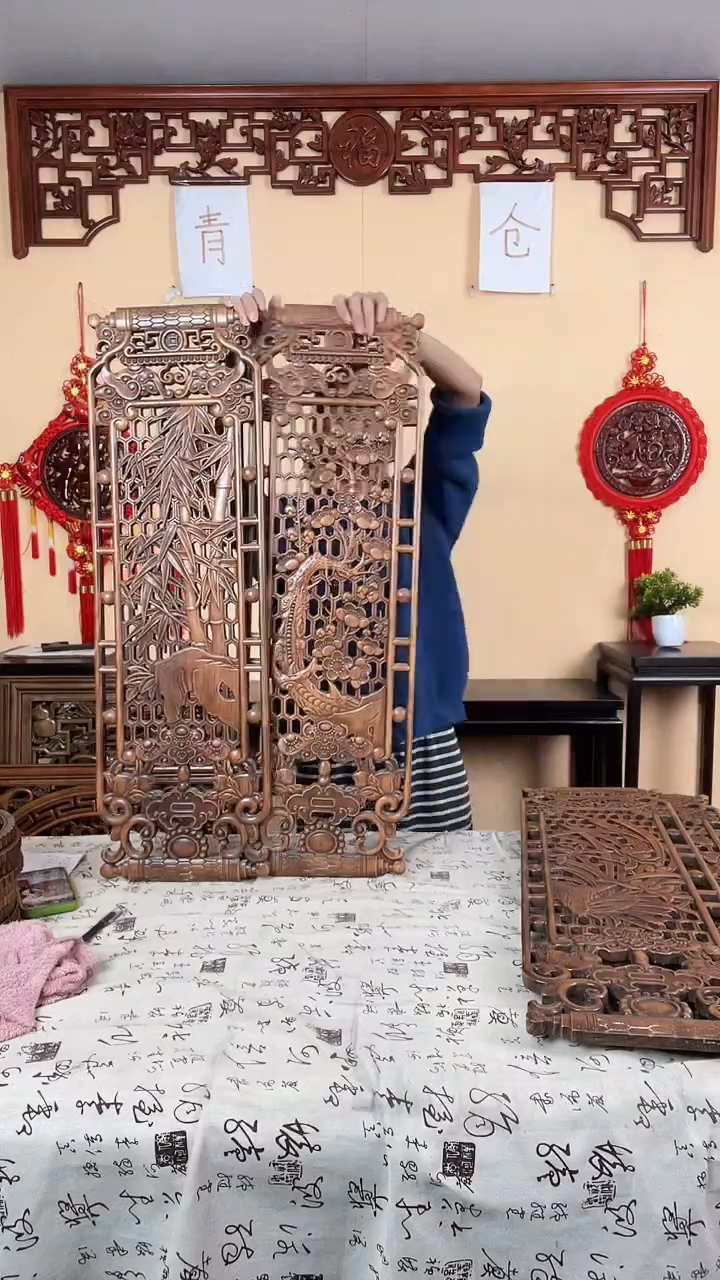 香樟木微瑕处理，介意勿拍90*28一套