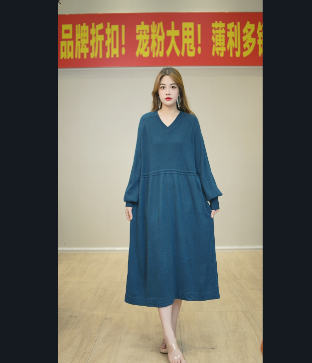 【嘉施兰格】1098新款连衣裙2025初秋优雅中长款纯色长袖裙子简约