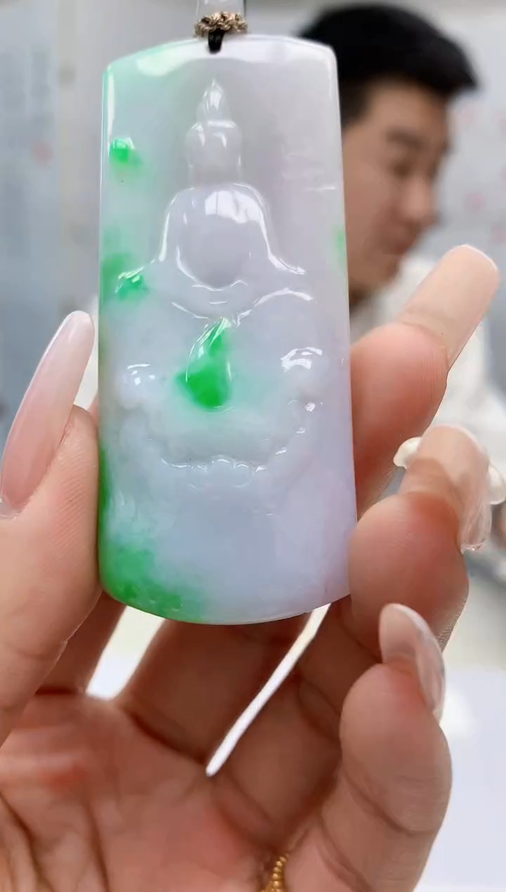 【闪购商品】定制翡翠未镶嵌5028lr-毛货挂件182