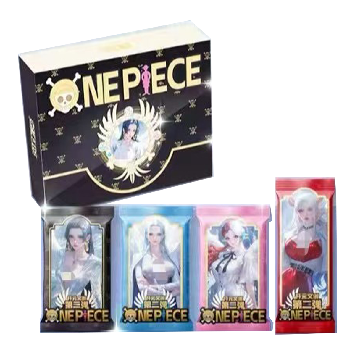 【欧7】开元文创 海贼王 第二弹 收藏卡牌盲盒（默认代拆）