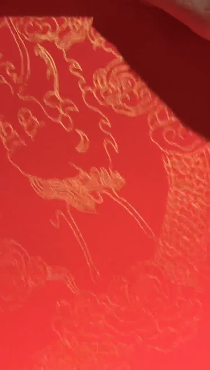 四尺对开红龙纹2个