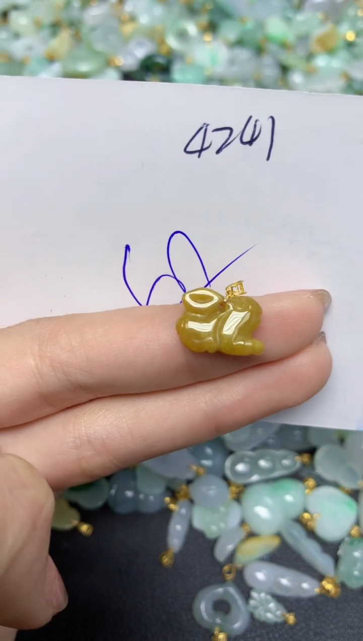 【闪购商品】翡翠颈饰18K金镶嵌天然翡翠A货