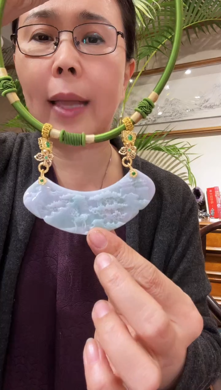 【闪购商品】翡翠颈饰未镶嵌国风