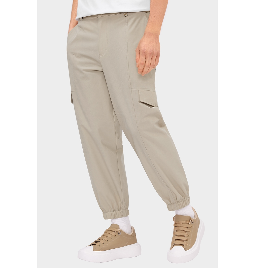 Trendiano拼接剪裁束脚工装休闲裤3LI2062160