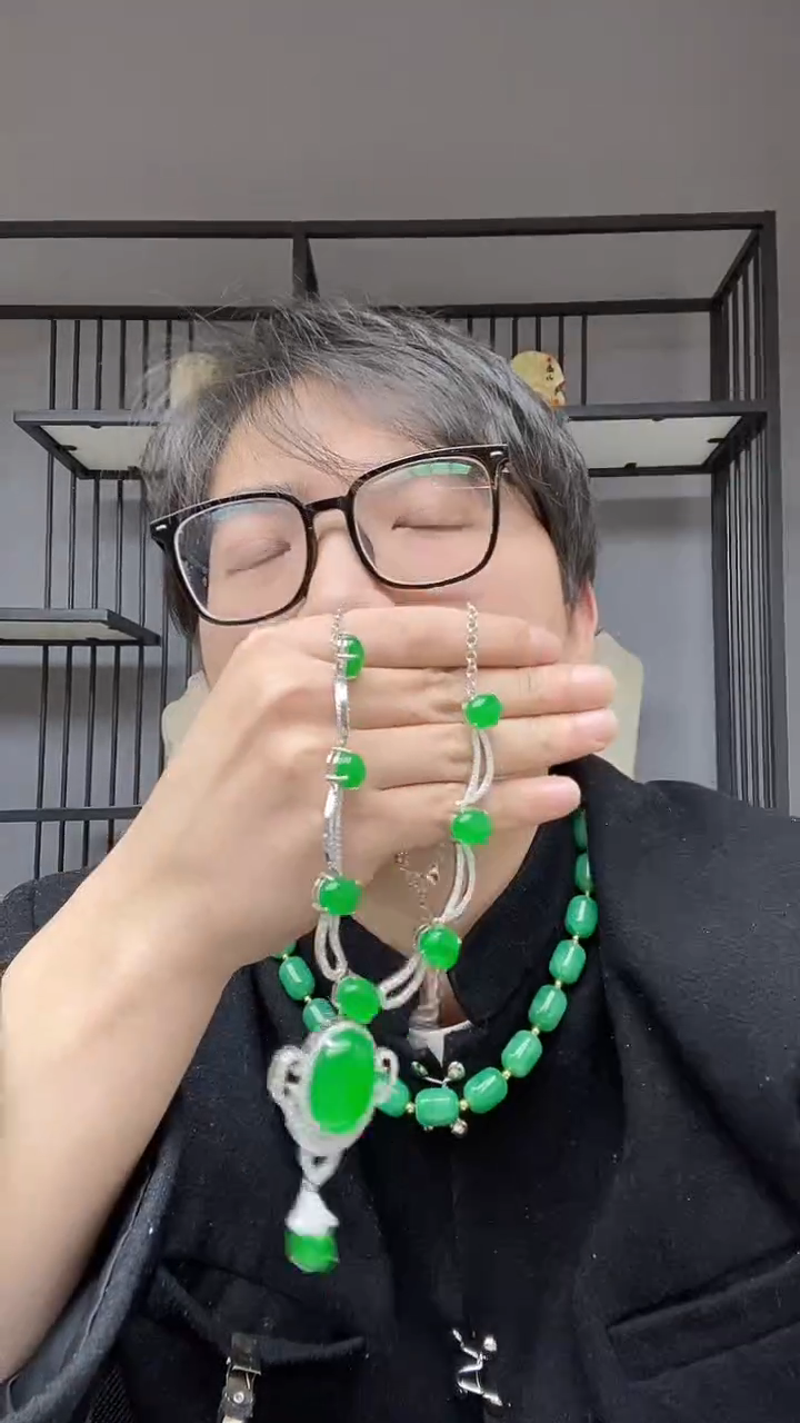【闪购商品】翡翠颈饰合金鸽子蛋项链