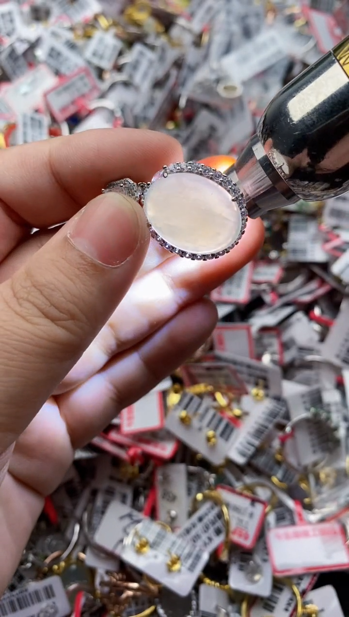 【闪购商品】翡翠戒指银S925镶嵌44444---4