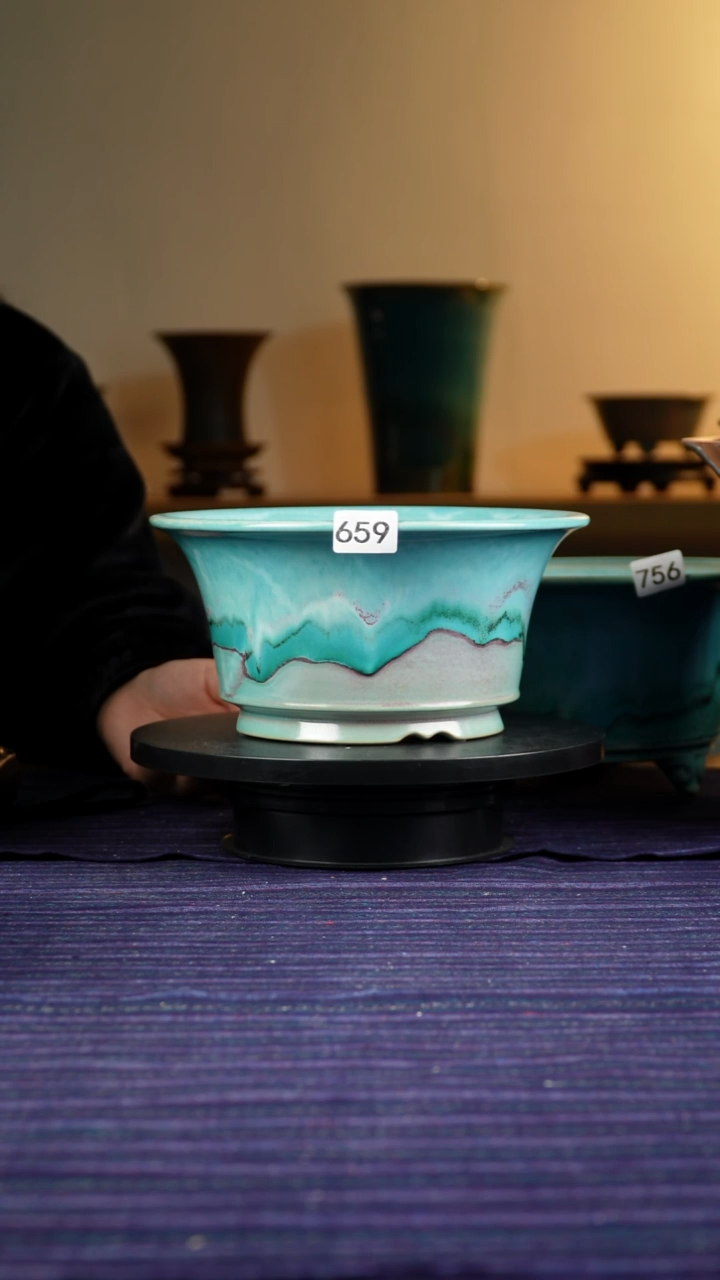 头**了659窑变花盆11/10/22.5/19