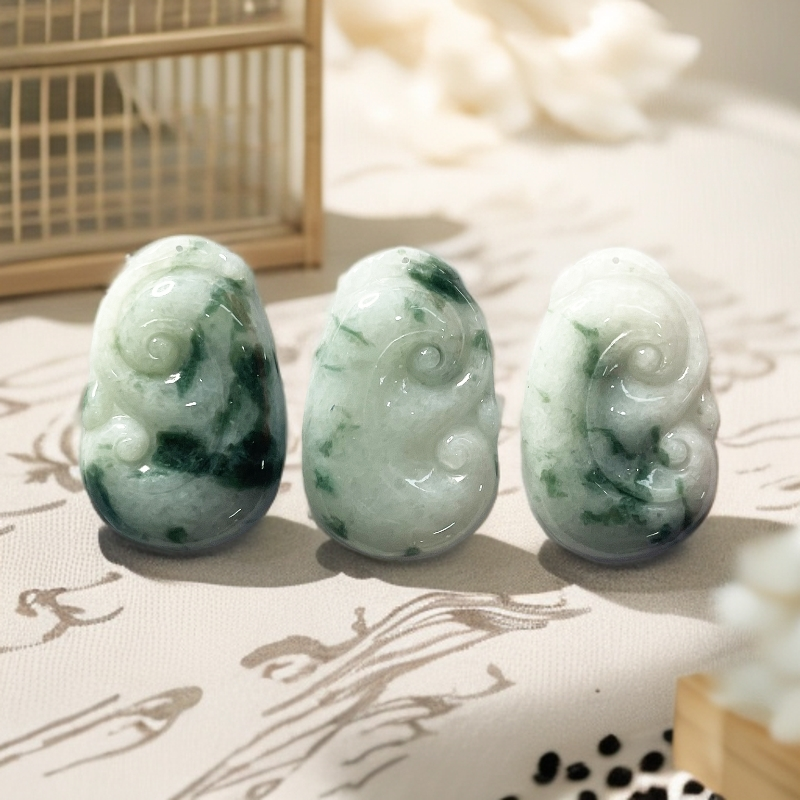 天然翡翠玉石吉祥如意吊坠【多样性发其一】BH291