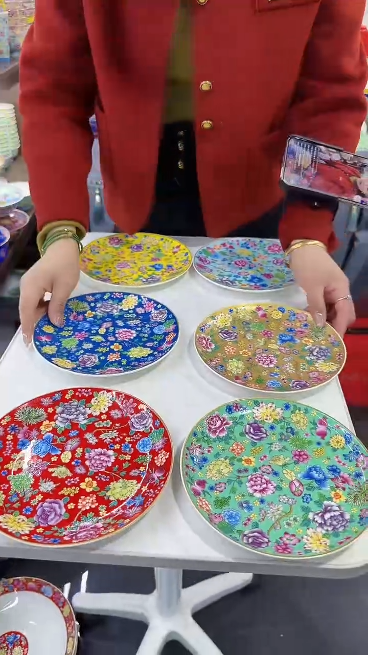 【闪购商品】瓷片7英寸骨碟6个景德镇陶瓷