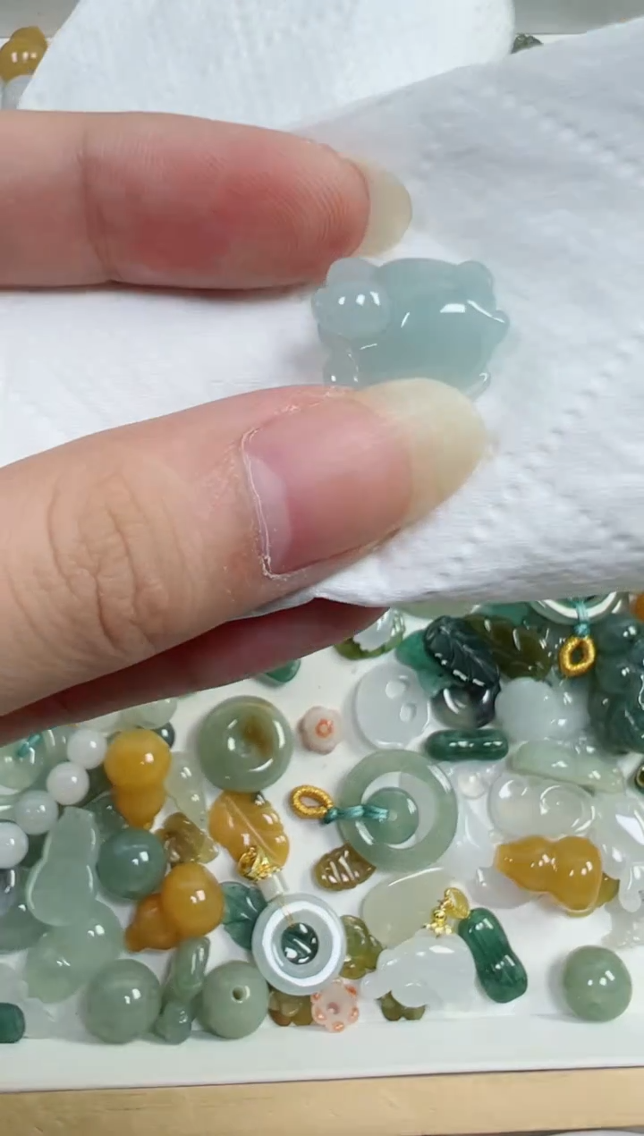 翡翠裸石118号链接，A货翡翠