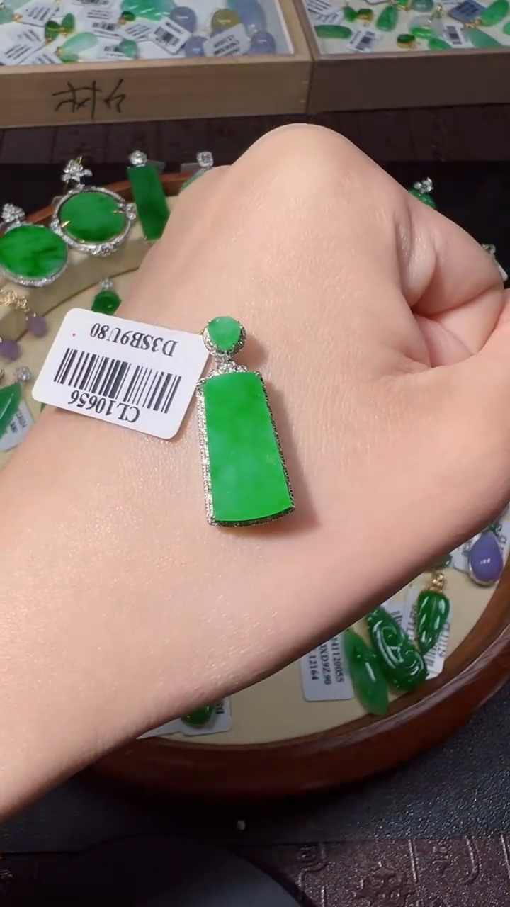 【闪购商品】翡翠颈饰18K金镶嵌我