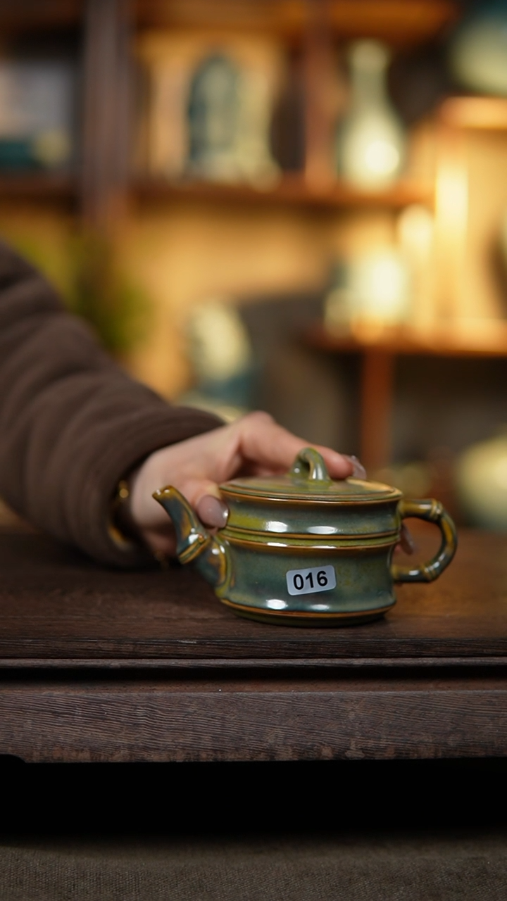 【闪购商品】杯茶叶沫半手精工竹节壶16