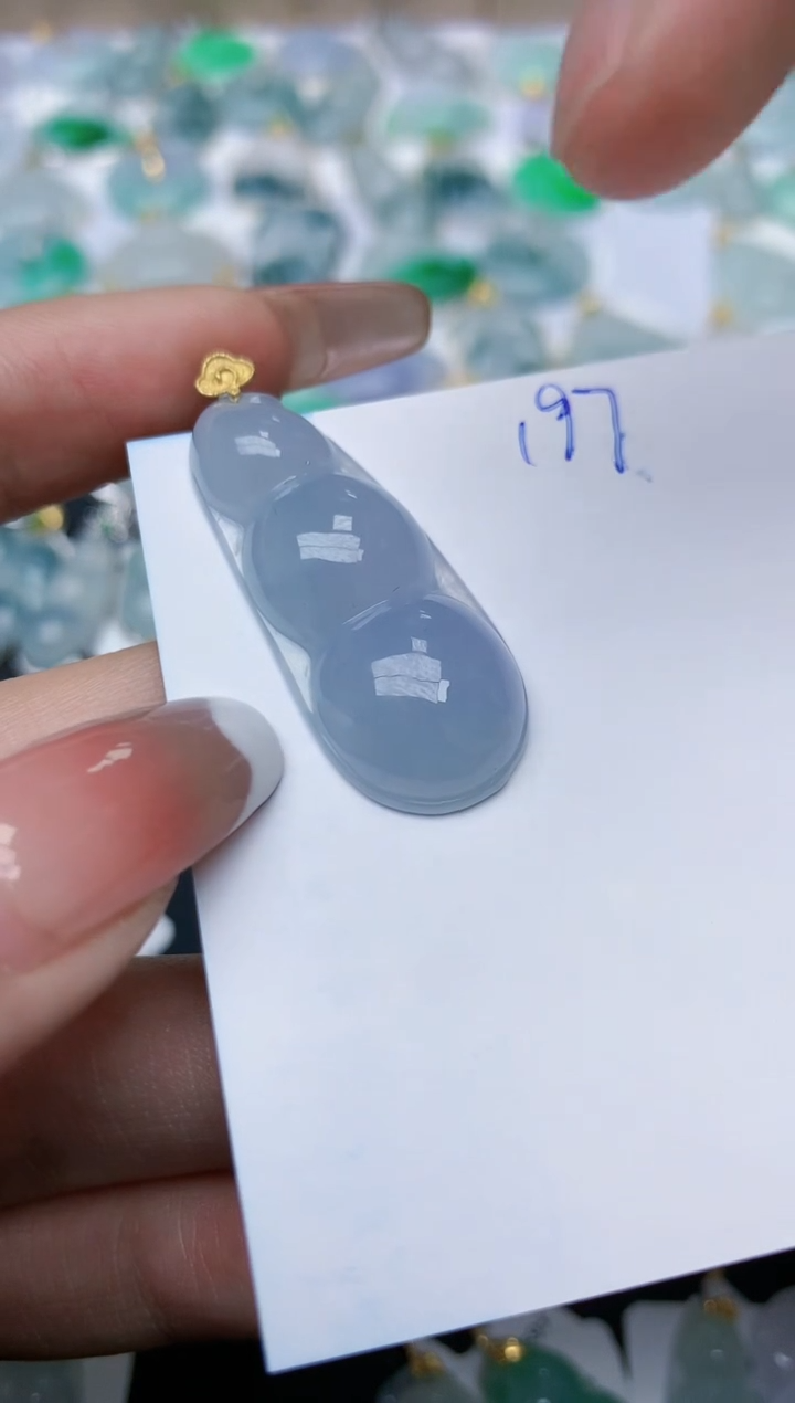 【闪购商品】翡翠颈饰18K金镶嵌天然翡翠A货    197