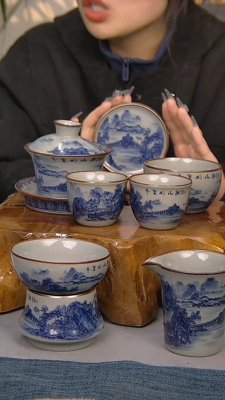 【闪购商品】7件套陶瓷茶具家用简装系列