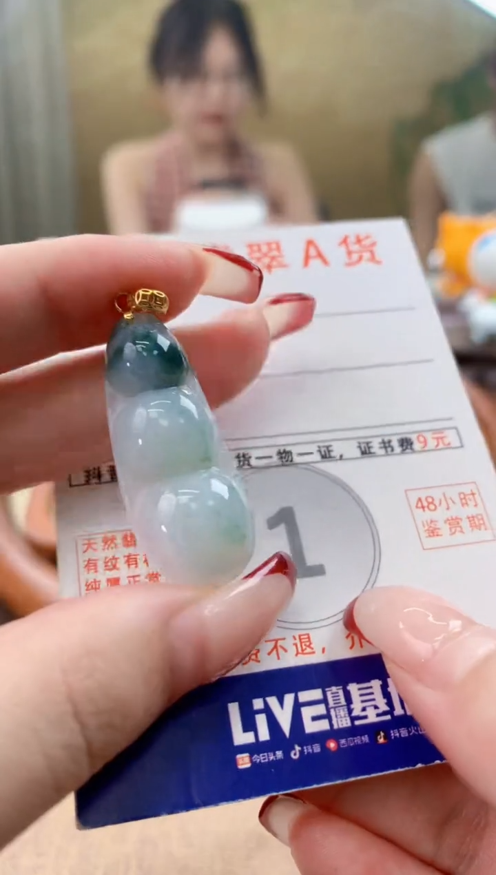 颈饰未镶嵌翡翠天然A货翡翠挂件