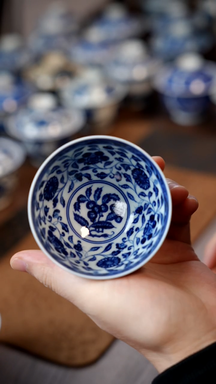 菊瓣鸡心杯111111