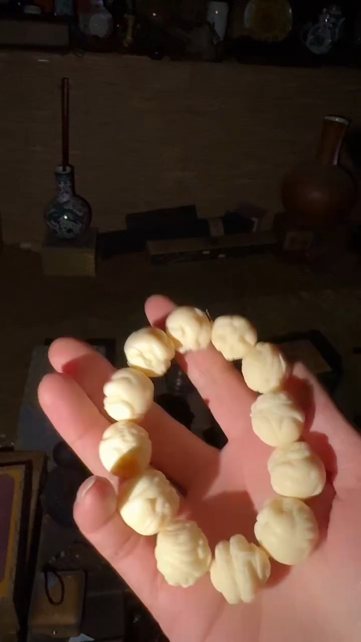 香榧木十二生肖牙手串