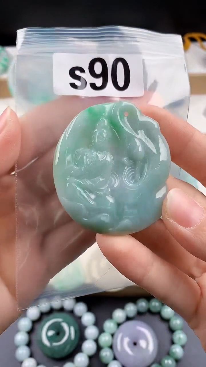 颈饰未镶嵌翡翠颈饰未镶嵌缅甸天然翡翠吊坠