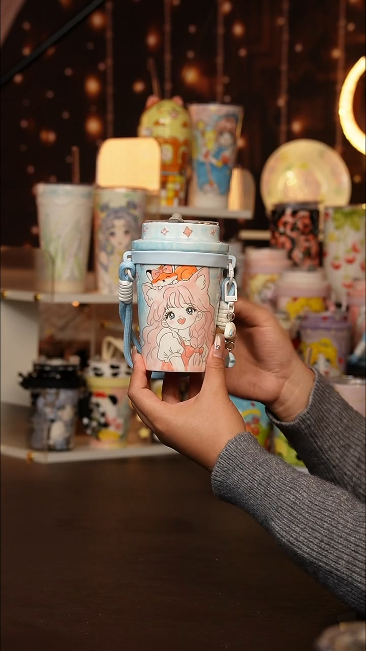 (玉泥）景德镇手工手绘文创陶瓷杯