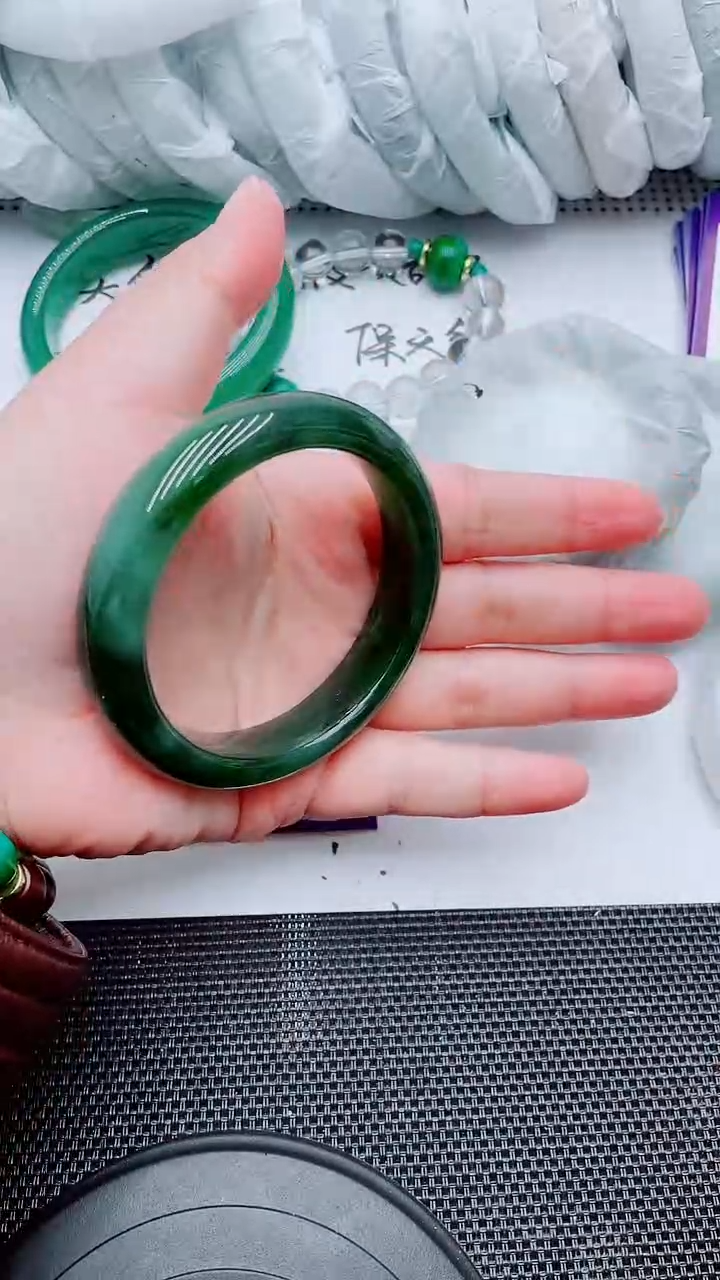 【闪购商品】和田玉（碧玉）手镯未镶嵌D211-57-58
