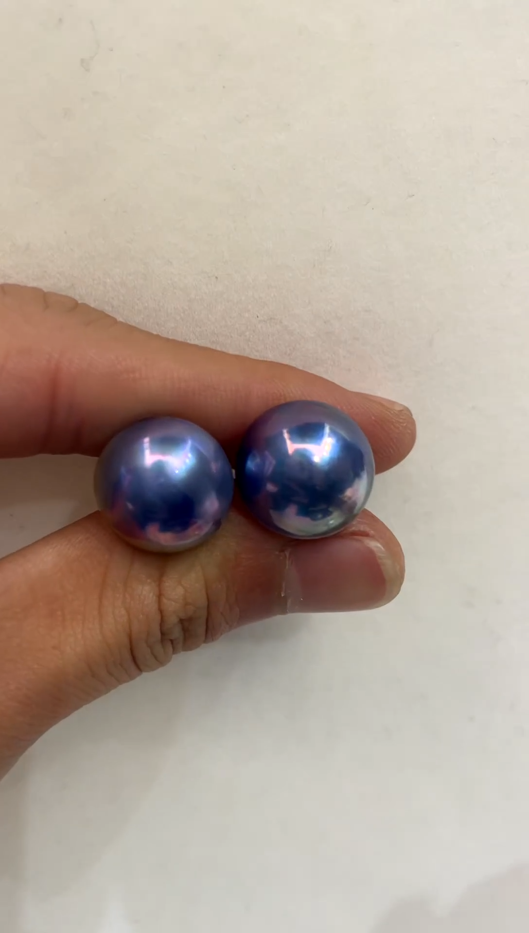 耳饰拼合珍珠（马贝珠）银S925镶嵌 