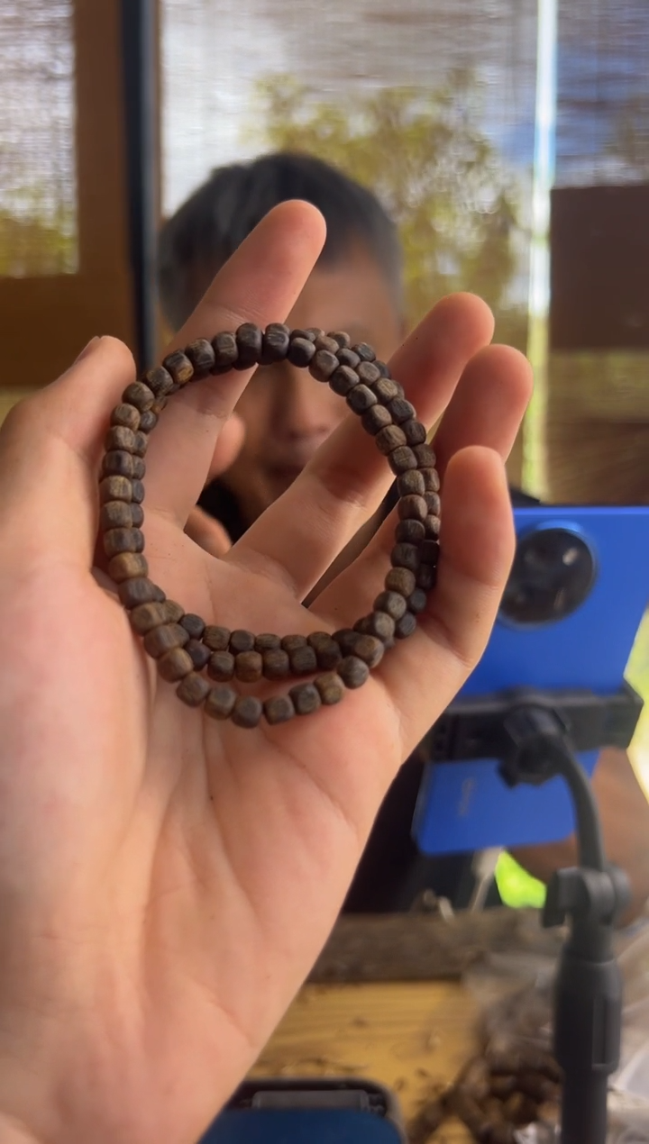 手串沉香奇楠沉香沉水05方珠单圈多样性发一