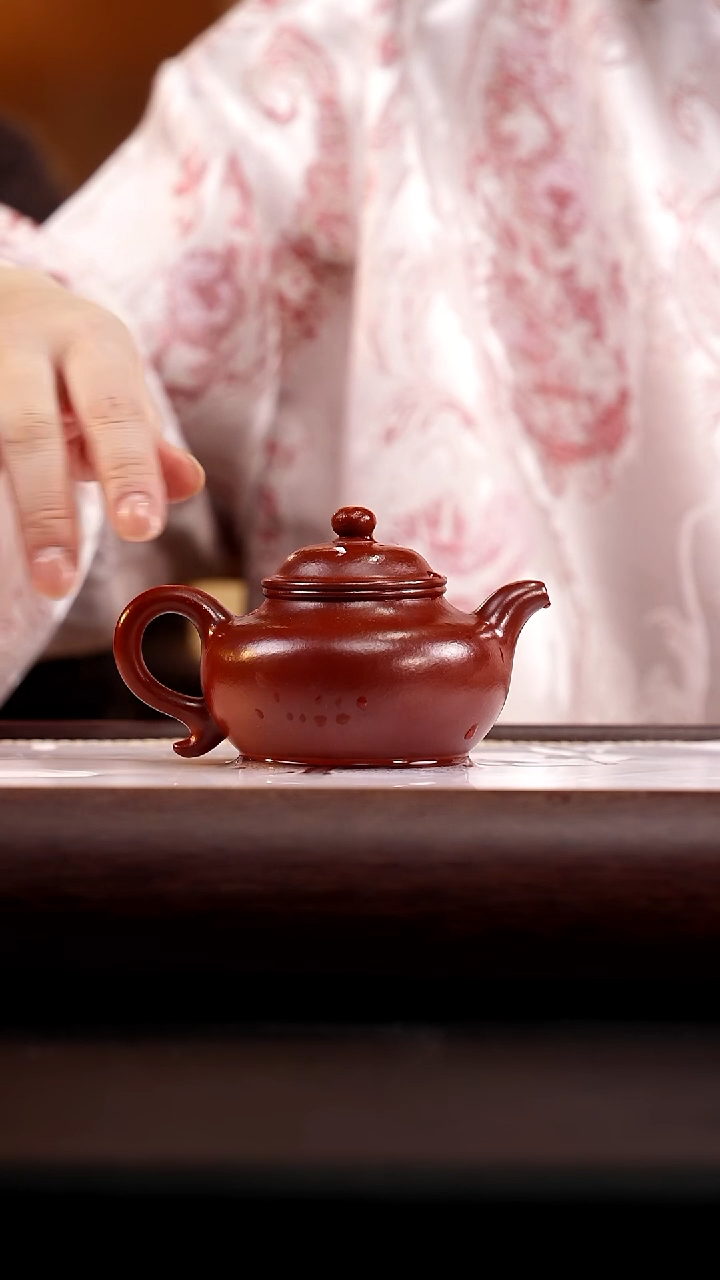  茶壶紫砂朱泥莲子150cc