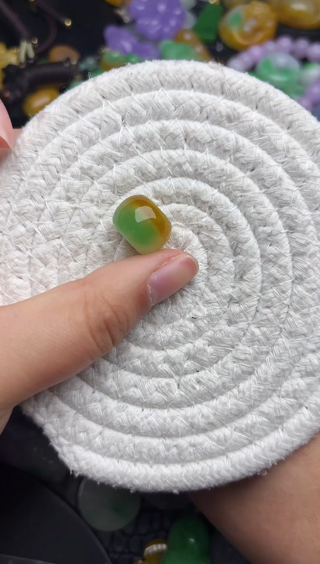 颈饰未镶嵌翡翠缅甸翡翠吊坠