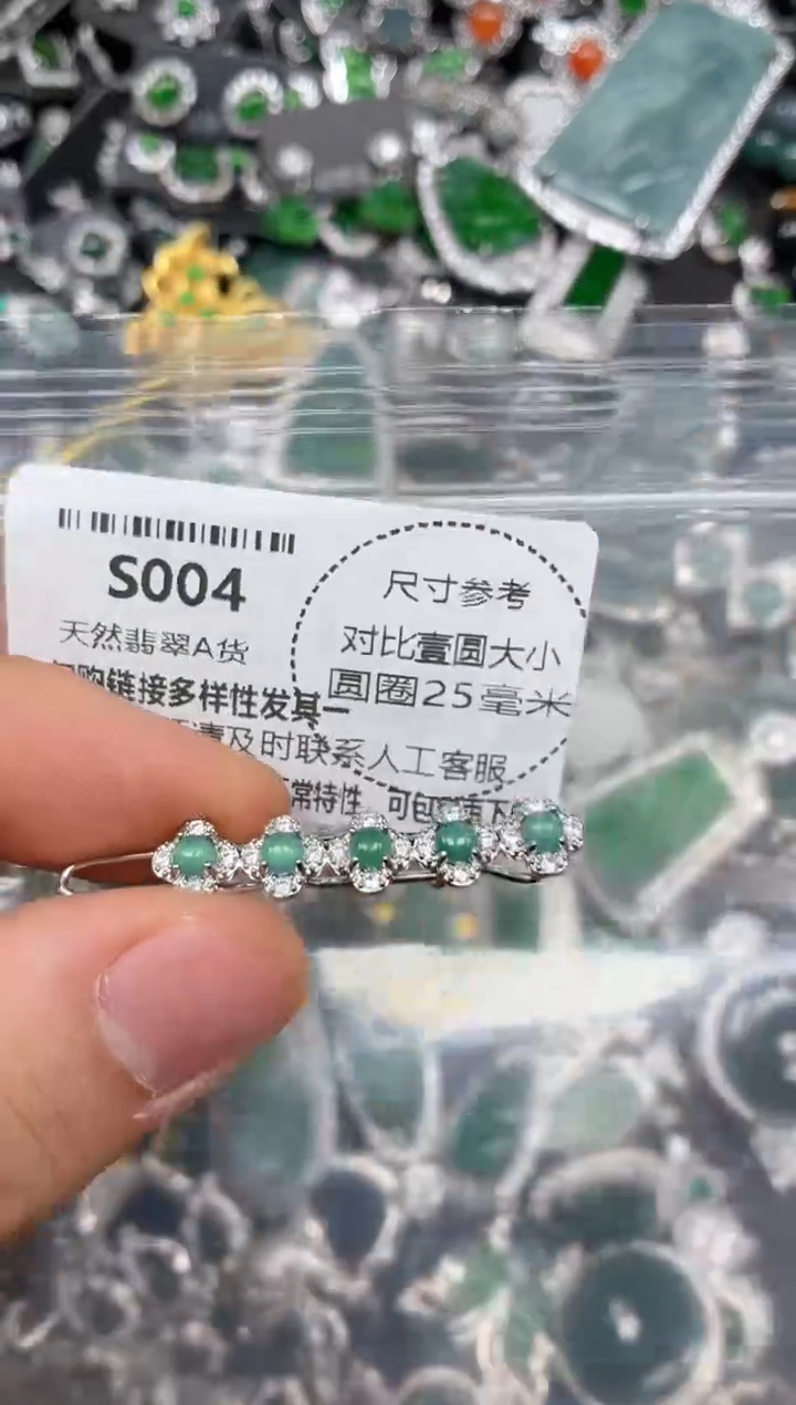 颈饰未镶嵌翡翠S004发夹