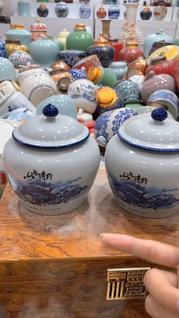 摆件茶叶罐密封罐储存罐