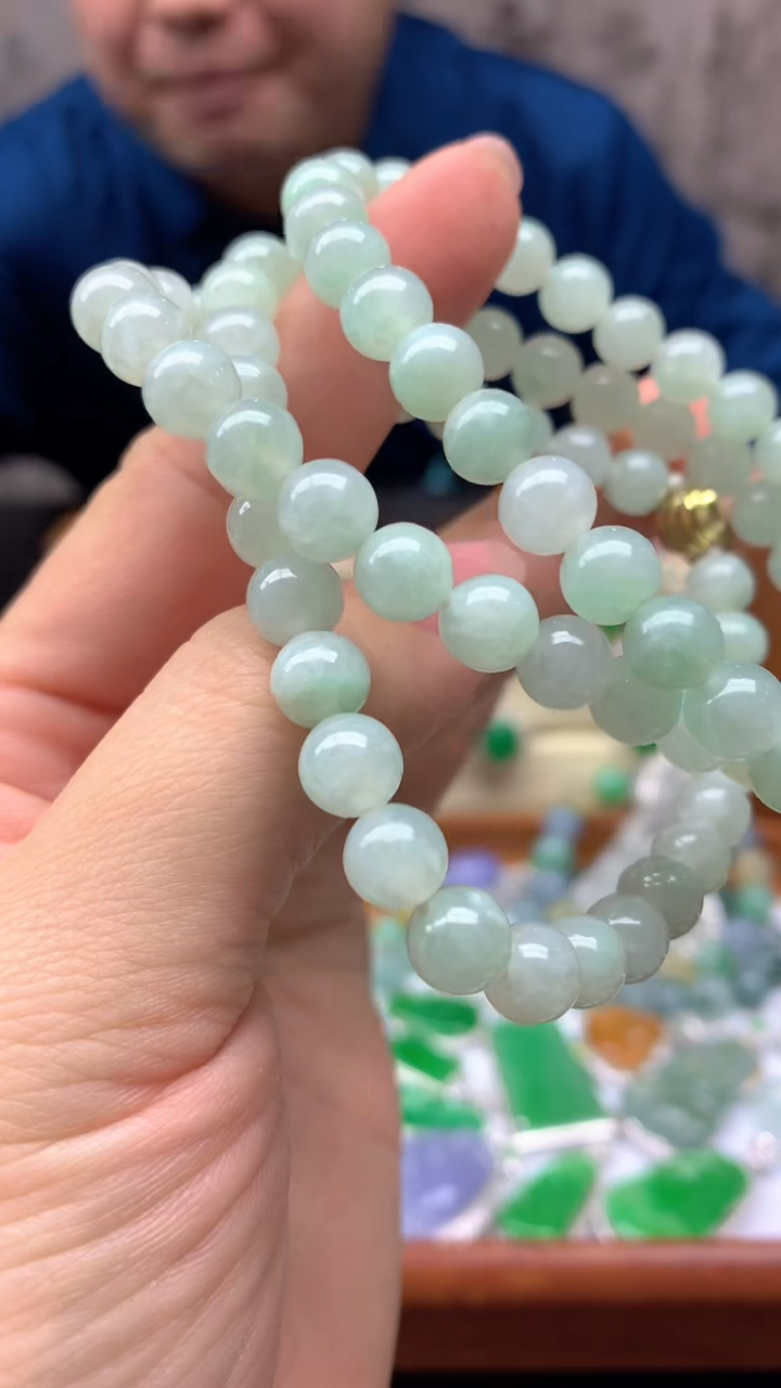 【闪购商品】翡翠手串未镶嵌60-天然翡翠