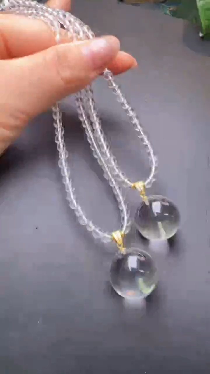 项链未镶嵌水晶白水晶有求必应吊坠多样性发一M38765